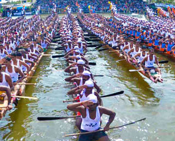 Boat race in Alleppey